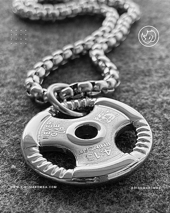 Anilha Fitness em aço inoxidável